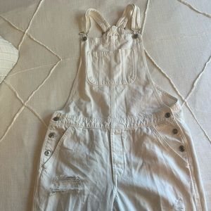 White American eagle overalls